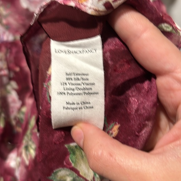 LOVESHACKFANCY cats mini silk blend floral dress - Picture 4 of 8